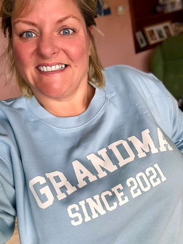 Customer photo review of Personalised Grandma Since Sweatshirt (MRK X)