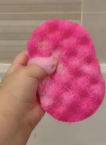 Customer photo review of Eponge exfoliante savonneuse : LIZIESCRUB