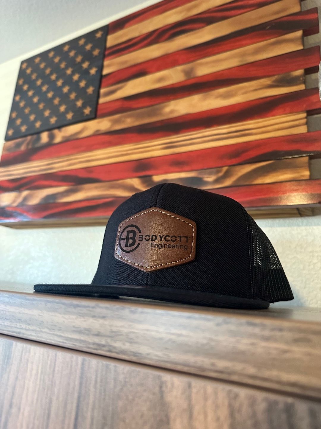 Customer photo review of Richardson 511 Custom Leather Patch Hat