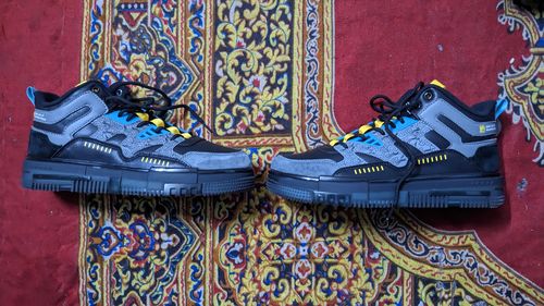 Customer photo review of Street Skate 2.0 Black Low Top Premium Flat Sole Sneakers