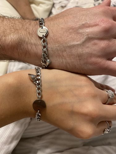Customer photo review of Magnetic Love Letter Bracelet Set