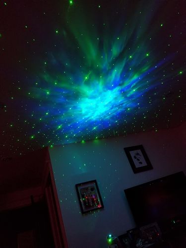 Customer photo review of Astronaut Galaxy Projector