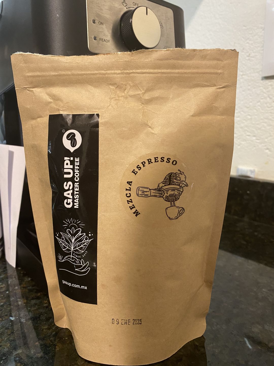 Customer photo review of Mezcla de Café Para Espresso