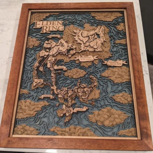 Customer photo review of 3D ELDEN RING MAP