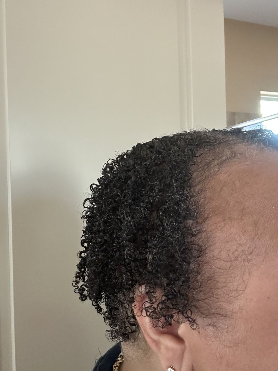 Customer photo review of Defining Flaxseed Gel for Curly Hair with Organic Jojoba Oil for Moisture and Lavender Fragrance