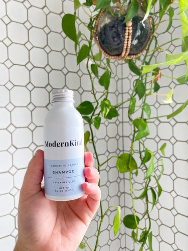 Customer photo review of Refillable Shampoo Powder