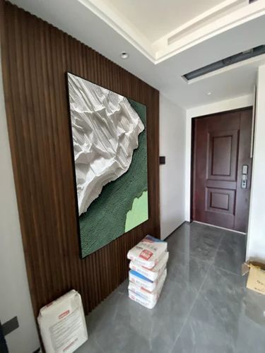 Customer review photo for Plaster Art Texture Painting #SG004
