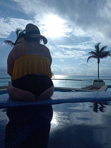 Customer photo review of 'Thrive' High Rise Cheeky Bikini Bottoms