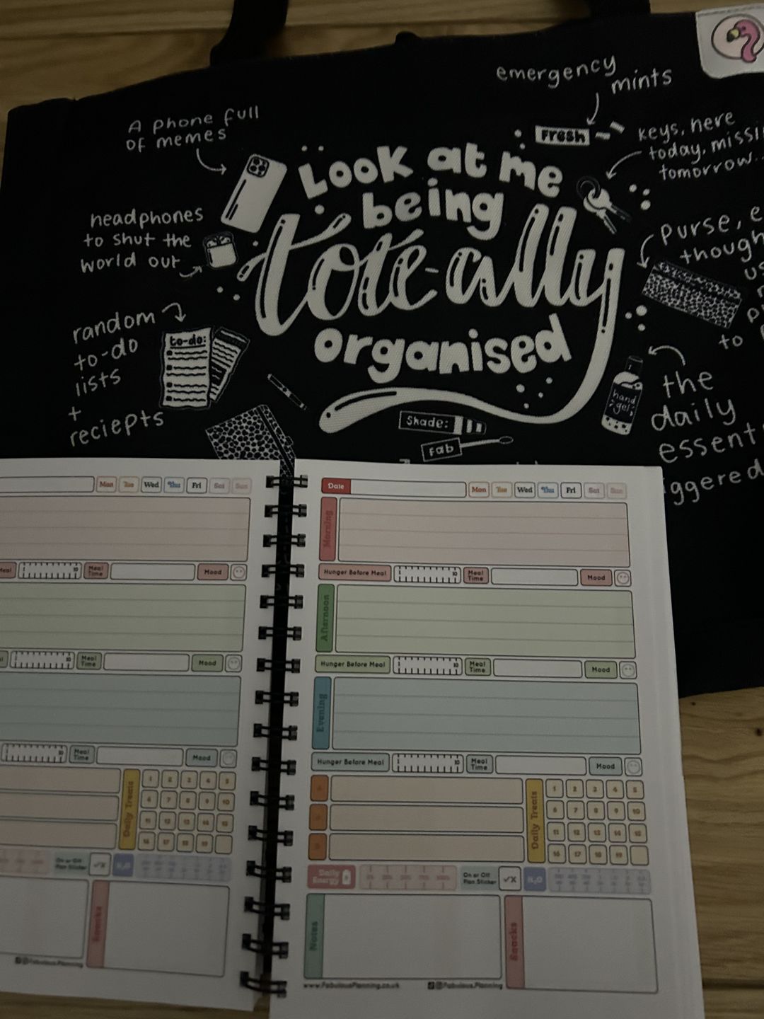 Customer photo review of Tote-ally Organised Tote Bag