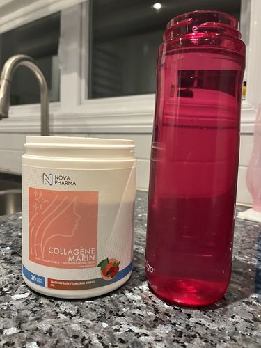 Customer photo review of Nova Pharma - Collagène Marin + Acide Hyaluronique 390g