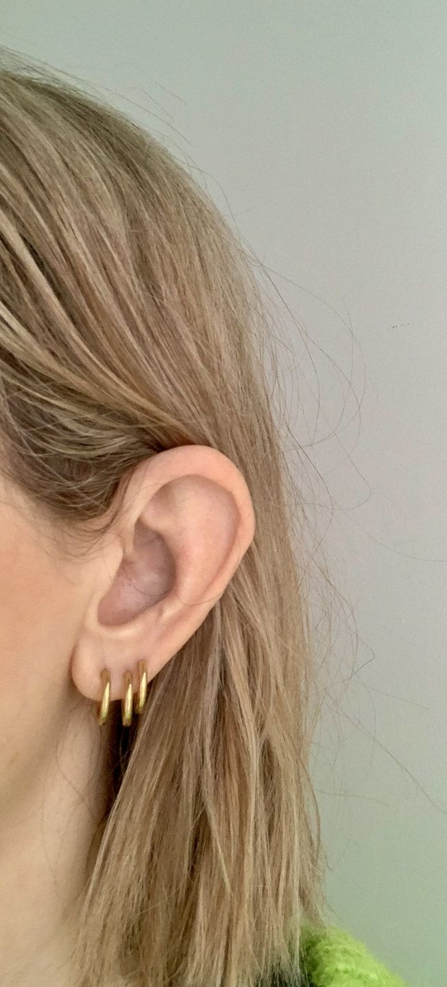 Customer photo review of Essential Earrings Extra Small