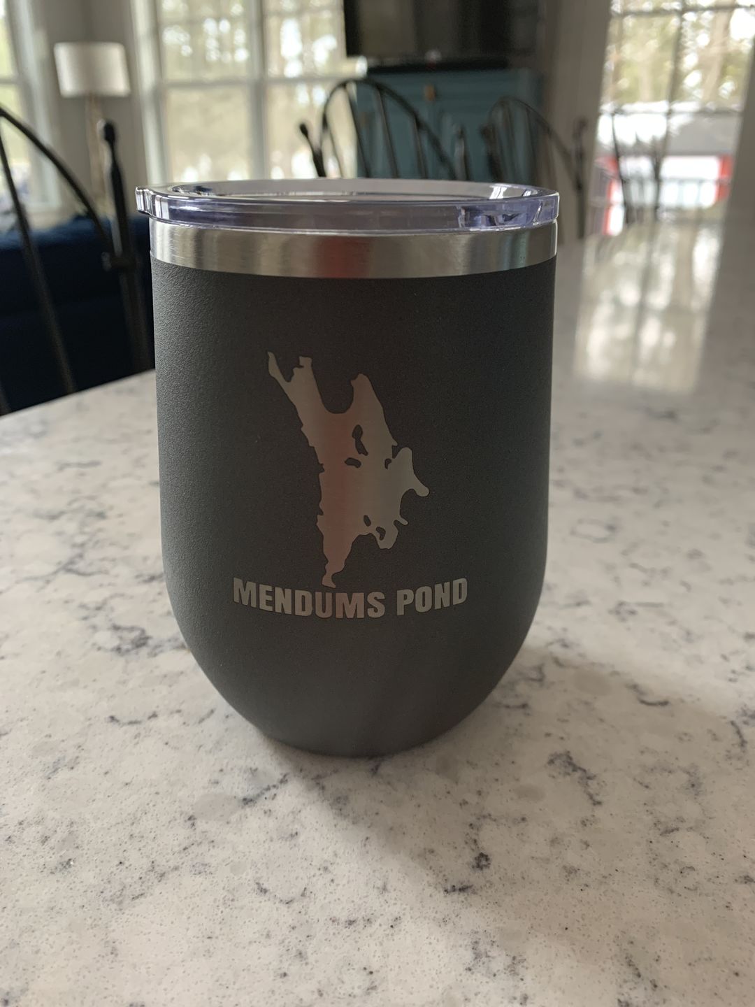 Customer photo review of Custom Lake Wine Tumbler