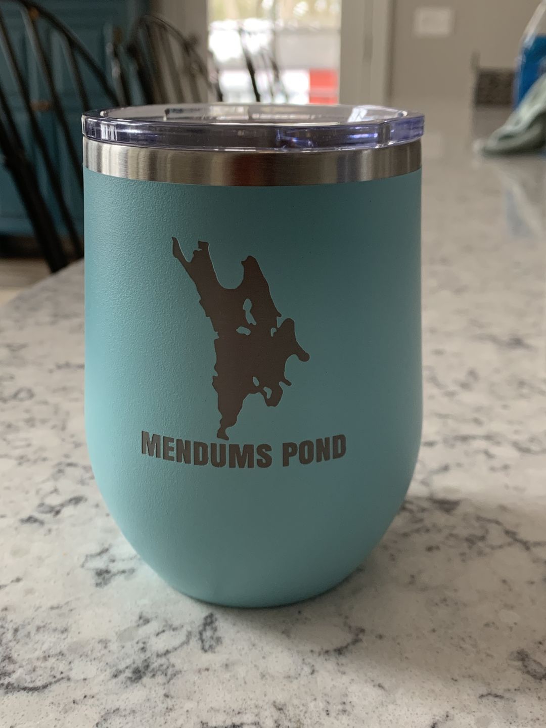 Customer photo review of Custom Lake Wine Tumbler