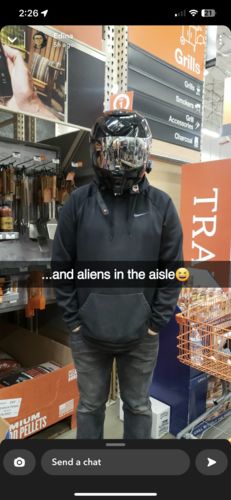 Customer photo review of Scorpion EXO-R420 Camera Mount