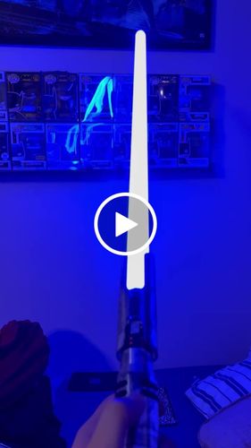 Customer video review of Cal Kestis lightsaber - Weathered