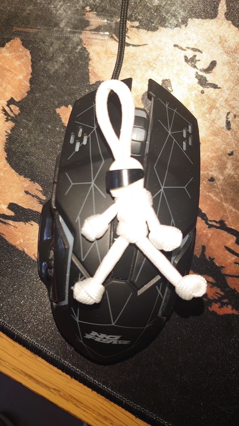 Customer photo review of The Stig Paracord Buddy Keychain