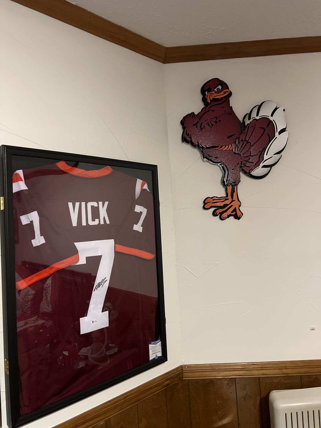 Customer photo review of Virginia Tech "Hokie" 3D Vintage Metal Wall Art