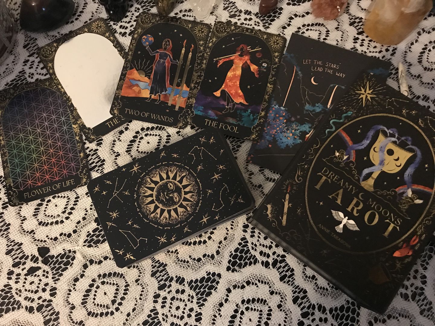 Customer photo review of Dreamy Moons Tarot