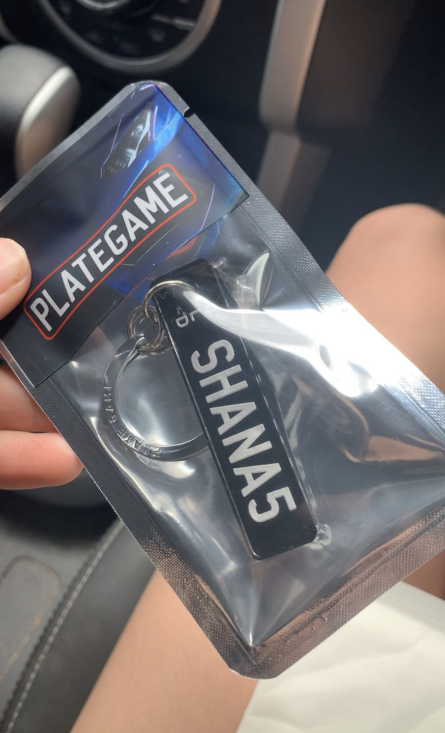 Customer photo review of QLD Prestige Licence Plate Custom Keychain