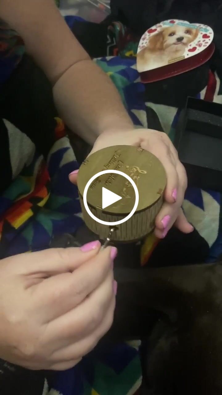 Customer video review of Cylindrical Hand Crank Music Box