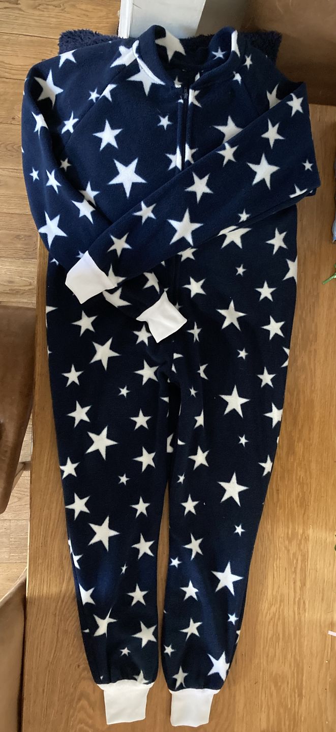 Customer photo review of White Stars Anti Pill Polar Fleece Fabric