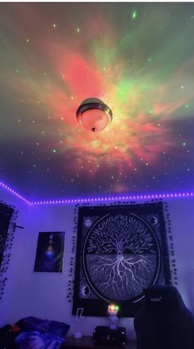 Customer photo review of Astronaut Galaxy Projector