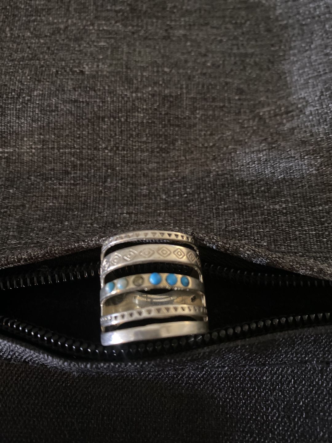 Customer photo review of Sterling Silver Southwestern Style Turquoise Ring
