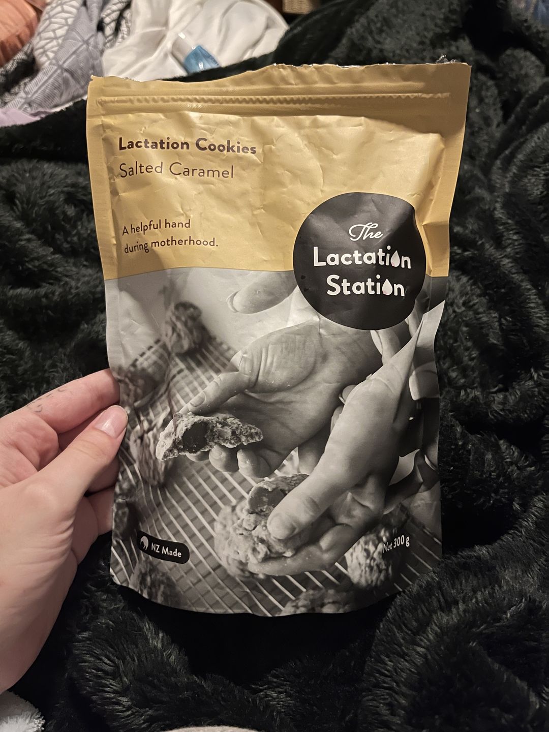Customer photo review of Salted Caramel Lactation Cookies