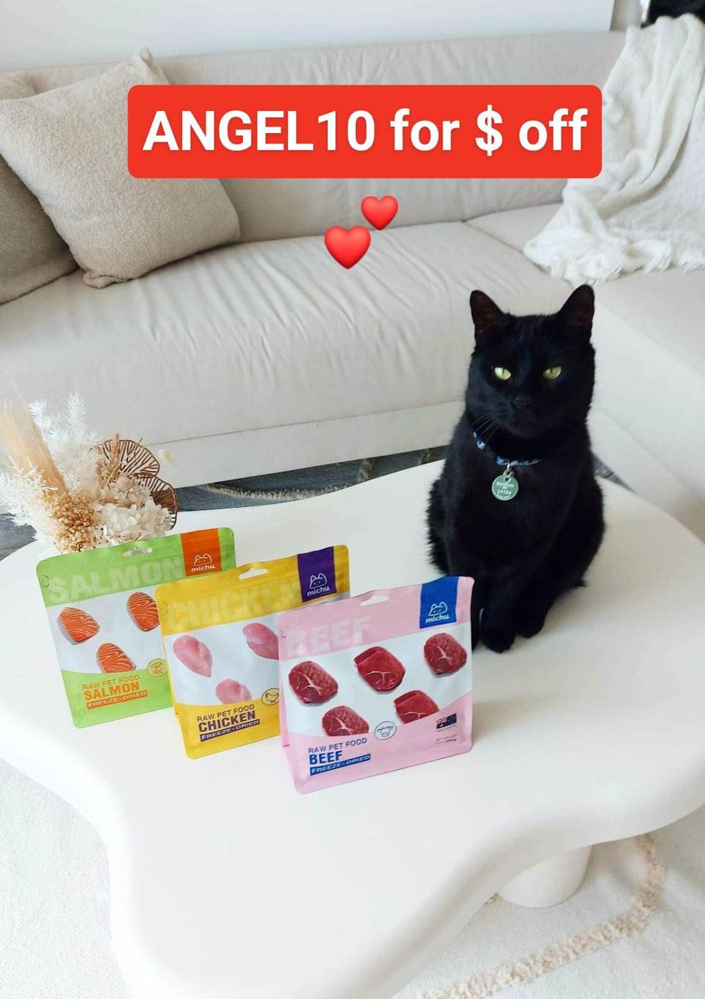 Customer photo review of Michu Freeze Dried Raw Pet Food 150g