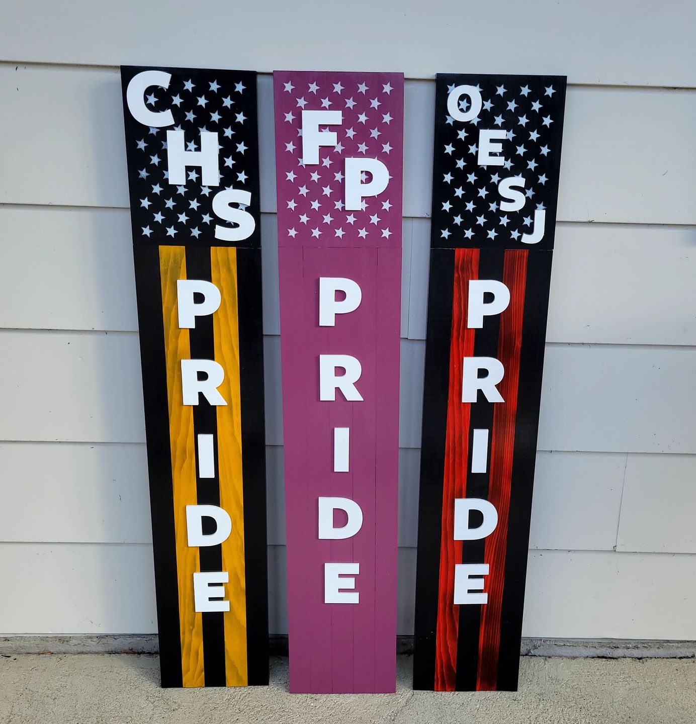 Customer photo review of Unfinished Wood Block Letter S - Craft - up to 24" DIY