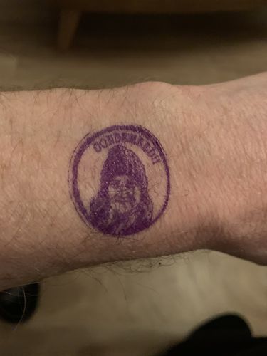 Customer photo review of Self-Inking Face Stamp