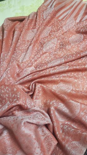 Customer photo review of Pashtush Mens Fine Wool Jacquard Stole, Bottle Peach