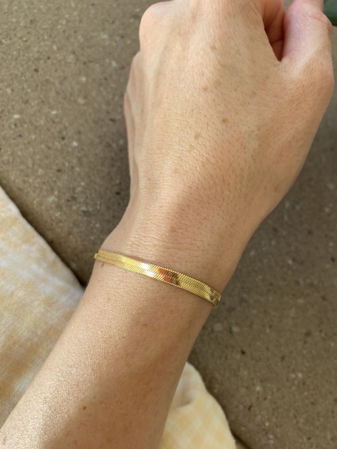 Customer photo review of The Herringbone Bracelet