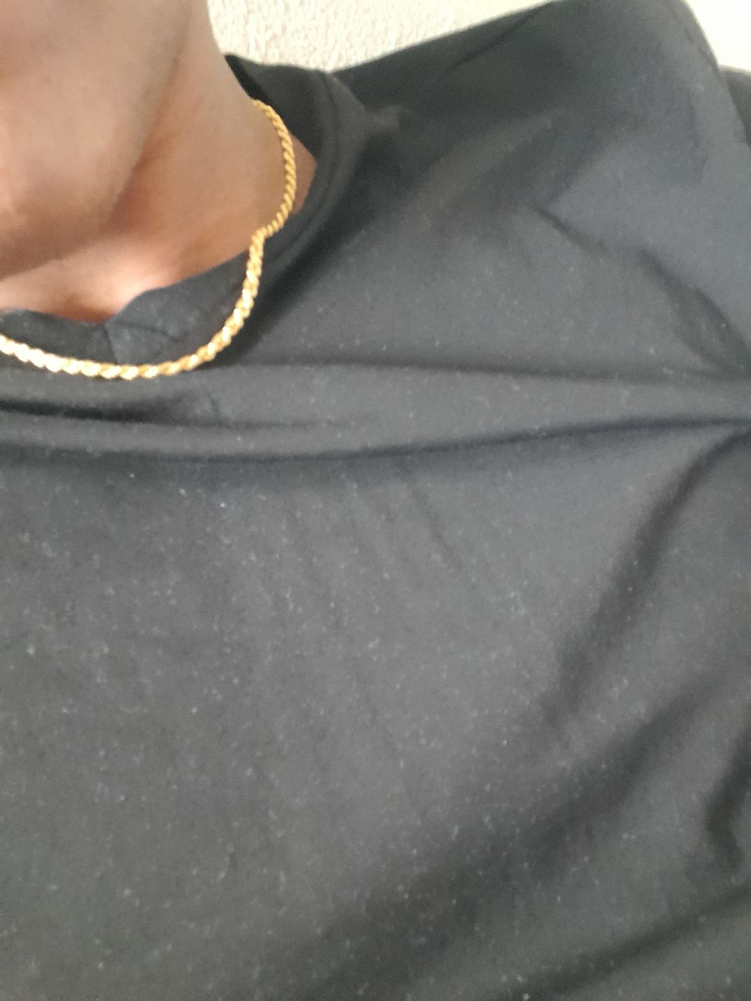 Customer photo review of CLEAN ROPE CHAIN. - 3MM 18K GOLD