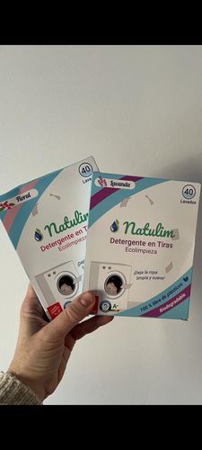 Customer photo review of Eco-Tiras de Detergente 40 lavados Natulim