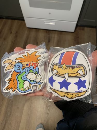 Customer photo review of 100 Custom 4" Laminated Vinyl Stickers