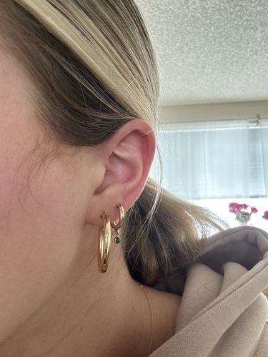 Customer photo review of keke hoops (3mm x 29mm)