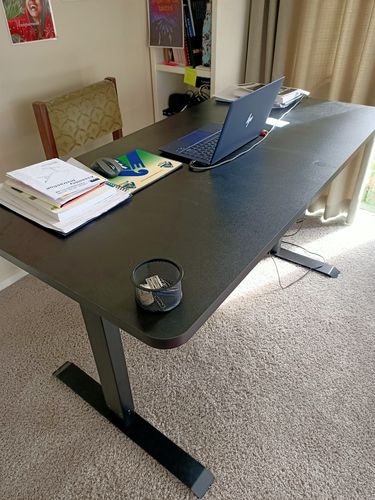 Customer photo review of Evo Electric Standing Height Adjustable  Desk(Free Shipping Nationwide)
