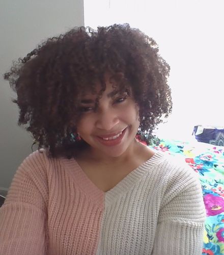 Customer photo review of Temporary Hair Color Gel - Sunset