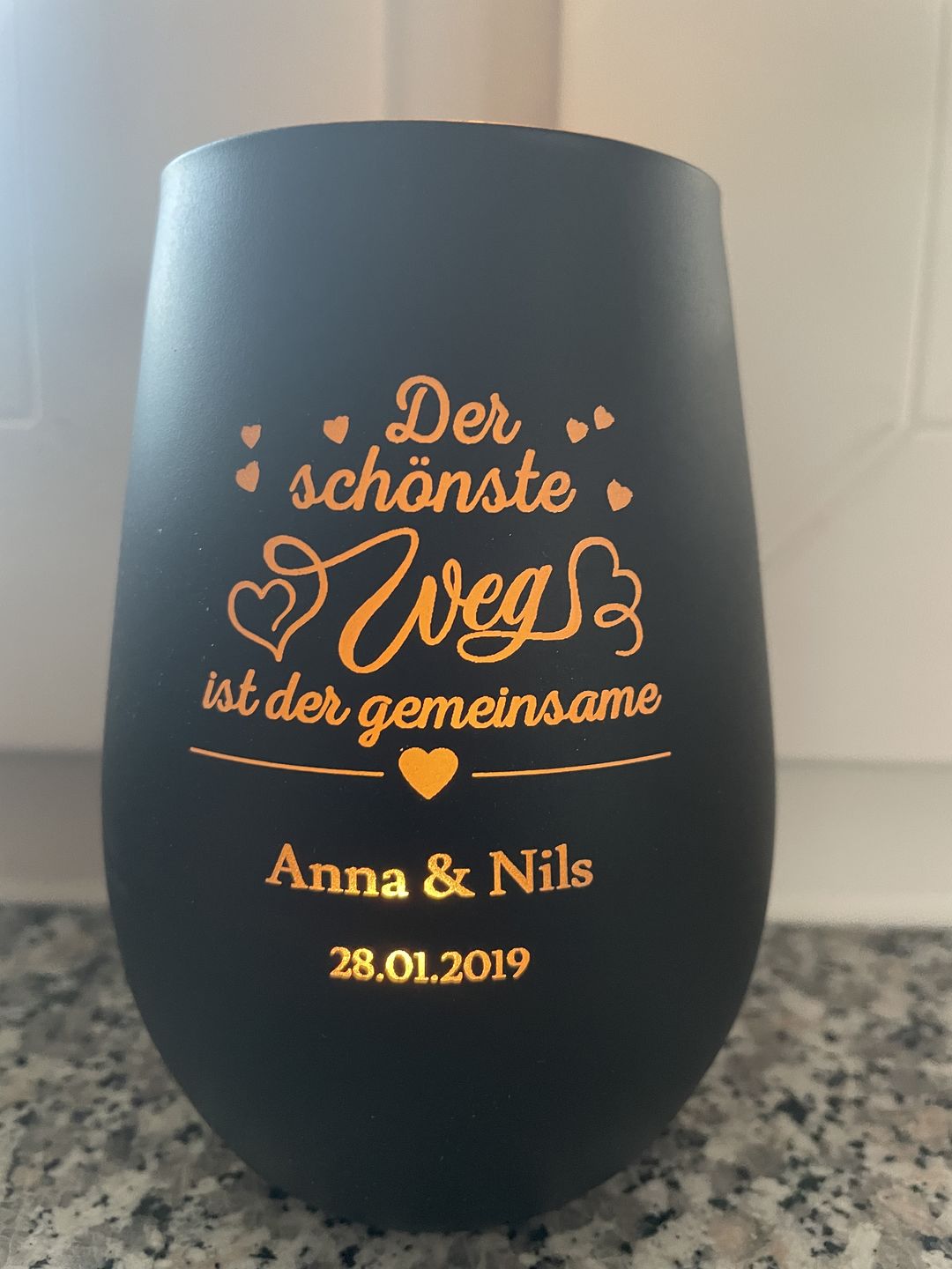 Customer photo review of Gemeinsam - Paar-Windlicht