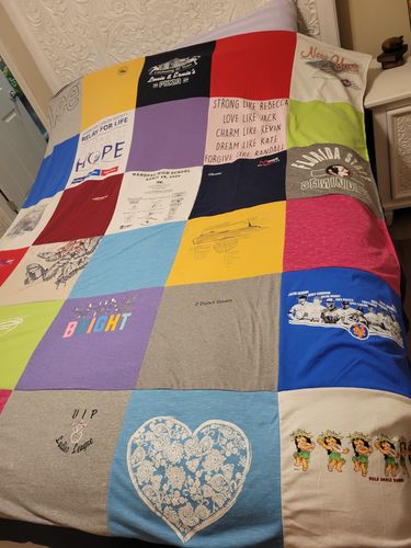 T-shirt quilt by Theresa from CT