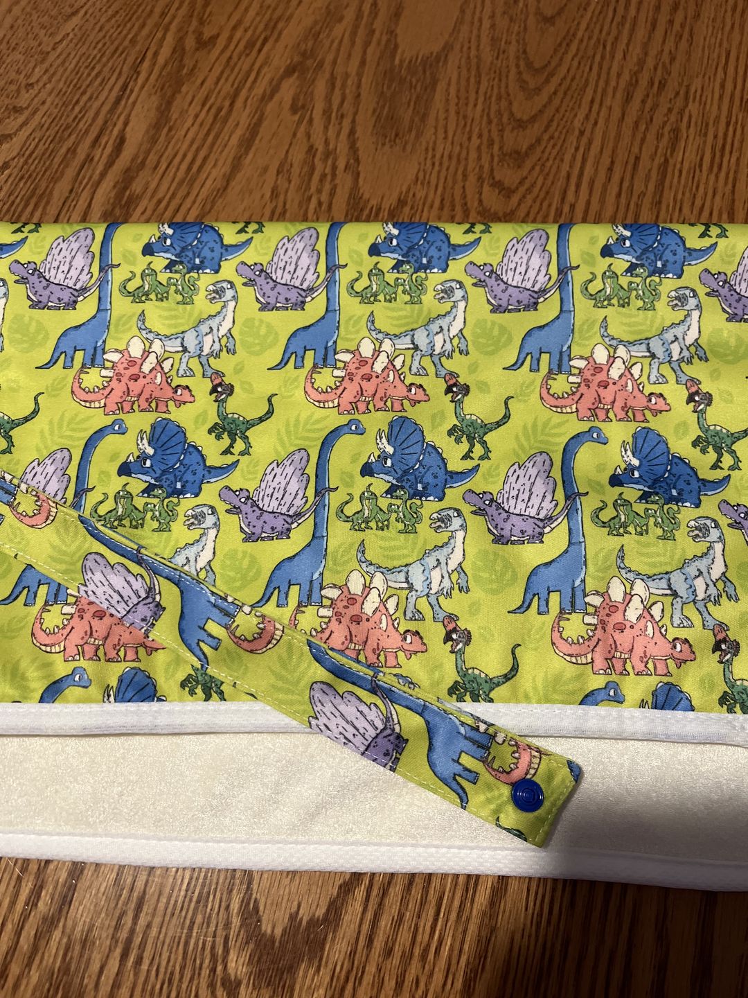 Customer photo review of Patterned Super Soft Diaper Change Mats Machine Washable
