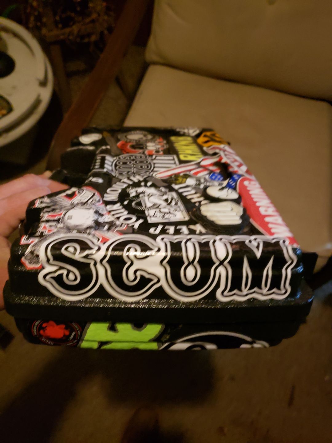 Customer photo review of SCUM STICKER