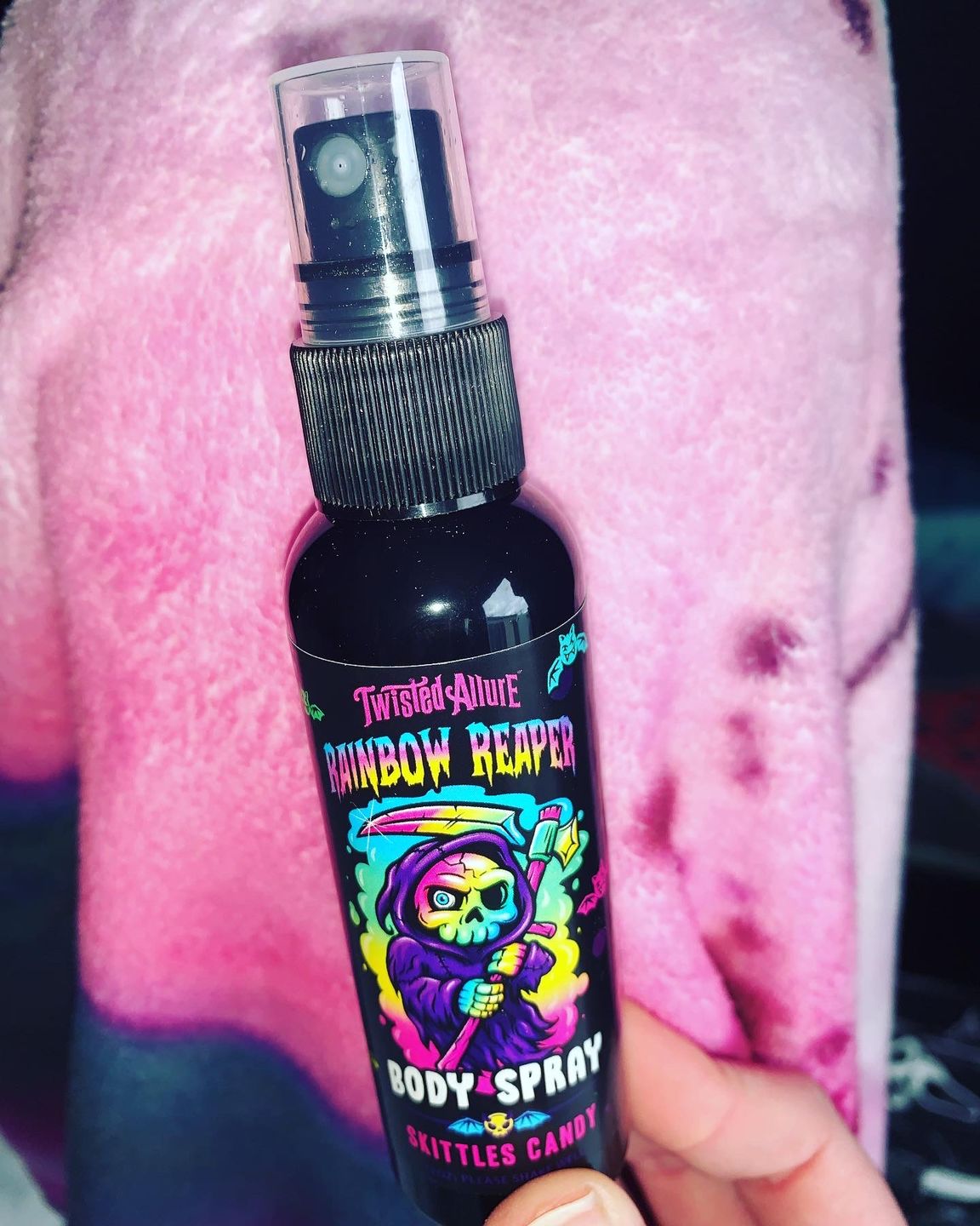 Customer photo review of Rainbow Reaper Body Spray