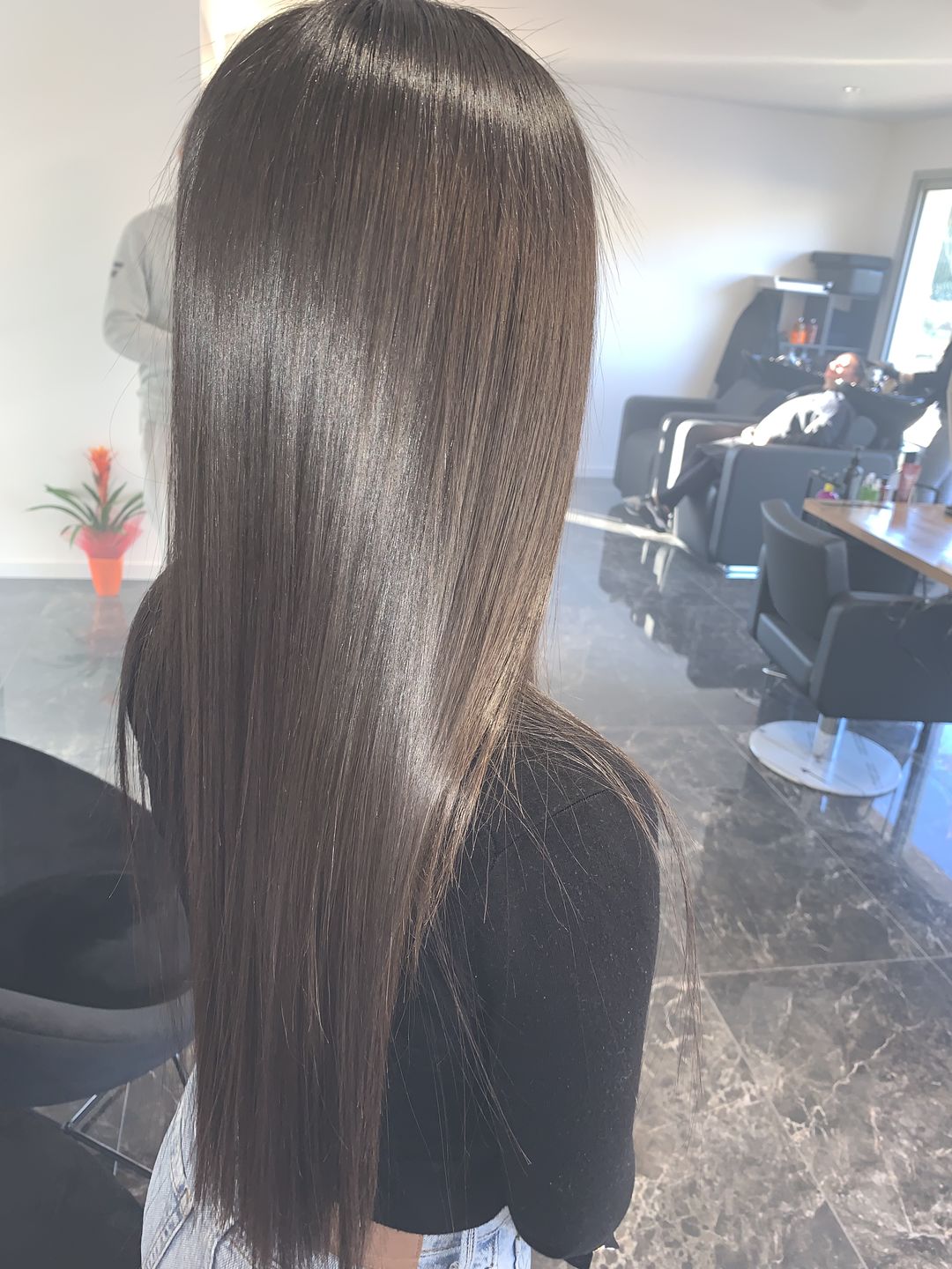 Customer photo review of Coconut Liss proteine de lissage , sans formol lissante pour cheveux brésilienne