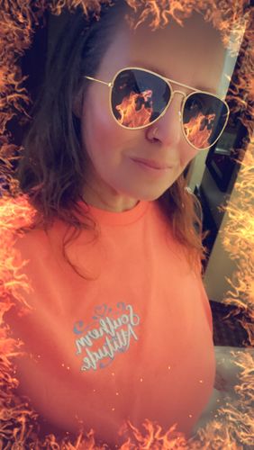 Customer photo review of Not Worth the Jail Time - Short Sleeve - Coral