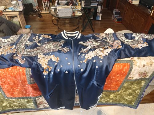 Customer photo review of Double Dragon & Phoenix Sukajan Souvenir Jacket