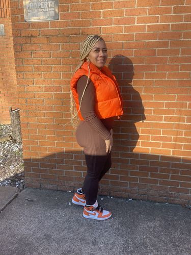 Customer photo review of Ribbed L/S Jumpsuit up to 3XL (Brown)