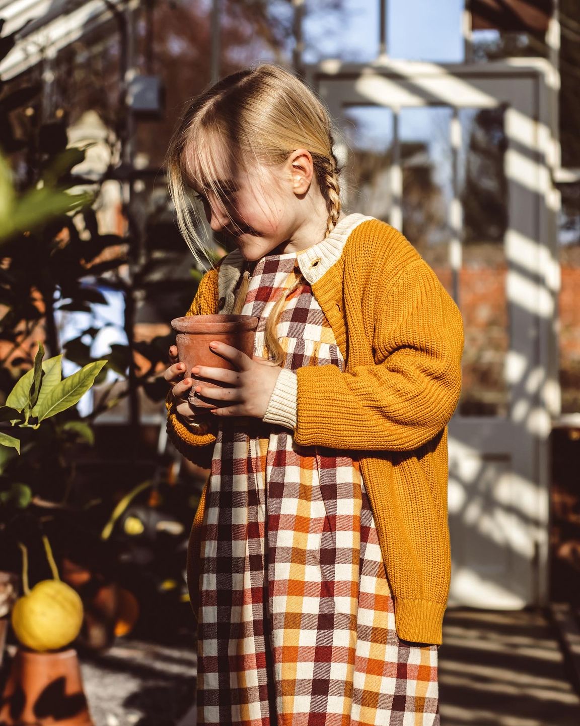 Customer photo review of From One To Another Gold Snuggly Knitted Cardigan