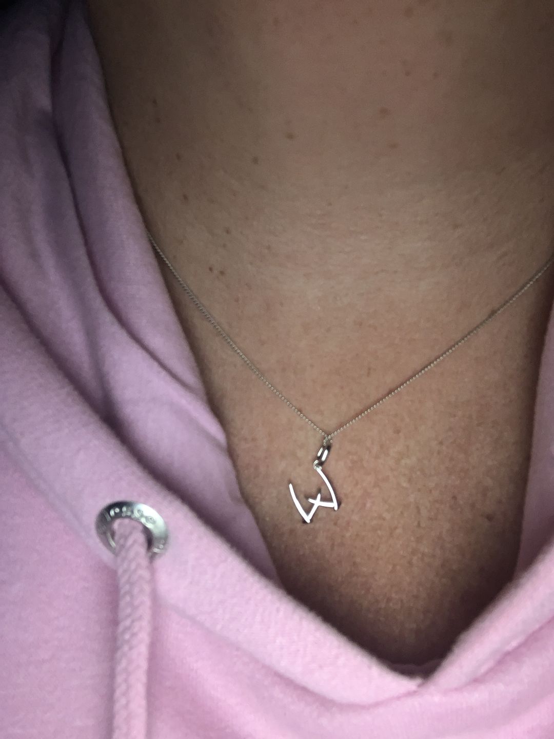 Customer photo review of Molto Initial Charm Pendants